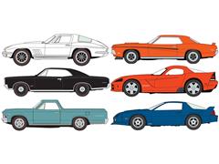 Muscle Cars 2025 Release 3A - 6 Pieces in a Non-Returnable Factory-Sealed CASE #JLMC035-A-CASE