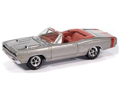 JOHNNY LIGHTNING #JLMC038-6-SP - 1969 Dodge Coronet R/T Convertible in A4 Silver with White Chassis