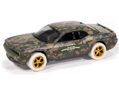 2014 Dodge Challenger in Army Green Camo with White Tires and Chassis and Gold Rims- 250th Anniversary of the U