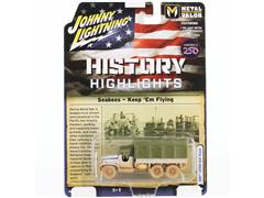 JOHNNY LIGHTNING #JLML014-B-1-SP - The Red Ball Express - WWII GMC CCKW 6x6 Truck in Battleworn Olive Drab and White