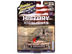 JOHNNY LIGHTNING #JLML014-B-2-X - Whispering Death on Fright Night - M1A1 Abrams Tank in Dirty Desert Tan