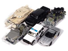 JOHNNY LIGHTNING #JLML014-B-CASE - Military - 2026 Release 1B - Metal of History Highlights - 6 Pieces in a Non-Returnable Factory-Sealed Case