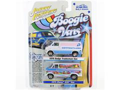 JOHNNY LIGHTNING #JLPK024-B-1-SP - Boogie Vans Twin-Pack 2025 Release 1B with ONE WHITE LIGHTNING CHASE CAR