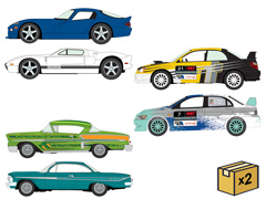 JOHNNY LIGHTNING #JLPK025-A-CASE - Twin Pack 2026 Release 1A - 6-Pieces in a Non-Returnable Factory-Sealed CASE