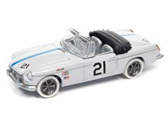 Johnny Lightning 1963 MGB Import Heat WHITE LIGHTNING Chase