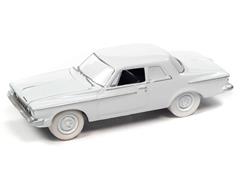JOHNNY LIGHTNING #JLSP248-B-SP - 1962 Plymouth Savoy Max Wedge in Alpine White - WHITE LIGHTNING Chase Car