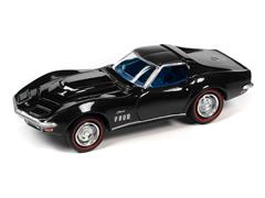 Johnny Lightning 1969 Chevrolet Corvette Gloss Black MCACN