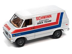 Johnny Lightning Schwinn 1976 Chevrolet Van G20 BMX_Freestyle Bikes