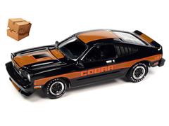 JOHNNY LIGHTNING #JLSP321-A-BOX - 1978 Ford Mustang Cobra II in Gloss Black with Gold Stripes