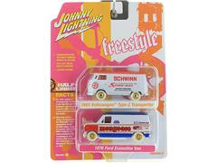JLSP342-B-SP - Johnny Lightning BMX_Freestyle Bikes Twin Pack WHITE LIGHTNING Chase