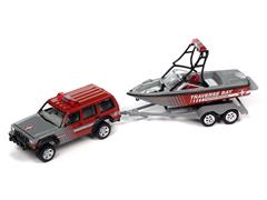 Johnny Lightning Traverse Bay Water Rescue 1988 Jeep Cherokee