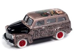 JOHNNY LIGHTNING #JLSP369-SP - Rat Fink - 1950 Chevrolet Suburban in Bronze Metallic and Black with White Tires and Chassis