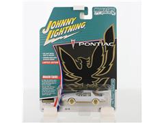 JOHNNY LIGHTNING #JLSP385-B-SP - 1986 Pontiac Trans Am King of the Jungle in White with Gold Rims