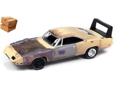 JOHNNY LIGHTNING #JLSP398-BOX - Mystery Matinee - 1969 Dodge Charger Daytona in Y2 Yellow - Dirty Version