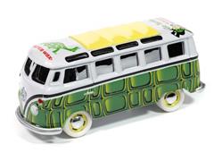 JOHNNY LIGHTNING #JLSP409-SP - Turtle Wax - 1965 Volkswagen 21 Window Samba Bus in Gloss White with Green Turtle Shell Graphics White Tires and