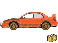 JOHNNY LIGHTNING #JLSP433-CASE - 2002 Subaru WRX Evelyn in Weathered Orange - Twisted Metal TV Series 2023-Present - 6 pieces in a Non-Returnable Factory-Sealed