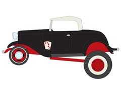 1932 Ford HiBoy in Black with Playing Card Deco - Zingers