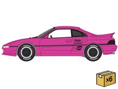 JOHNNY LIGHTNING #JLSP455-CASE - JDM You Wish - 1991 Toyota MR2 in Metallic Pink - Import Heat GT - 6-Piece Set in a Non-Returnable