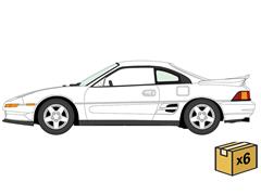 JOHNNY LIGHTNING #JLSP473-CASE - 1992 Toyota MR2 Turbo in Super White - 6 pieces in a Non-Returnable Factory-Sealed CASE