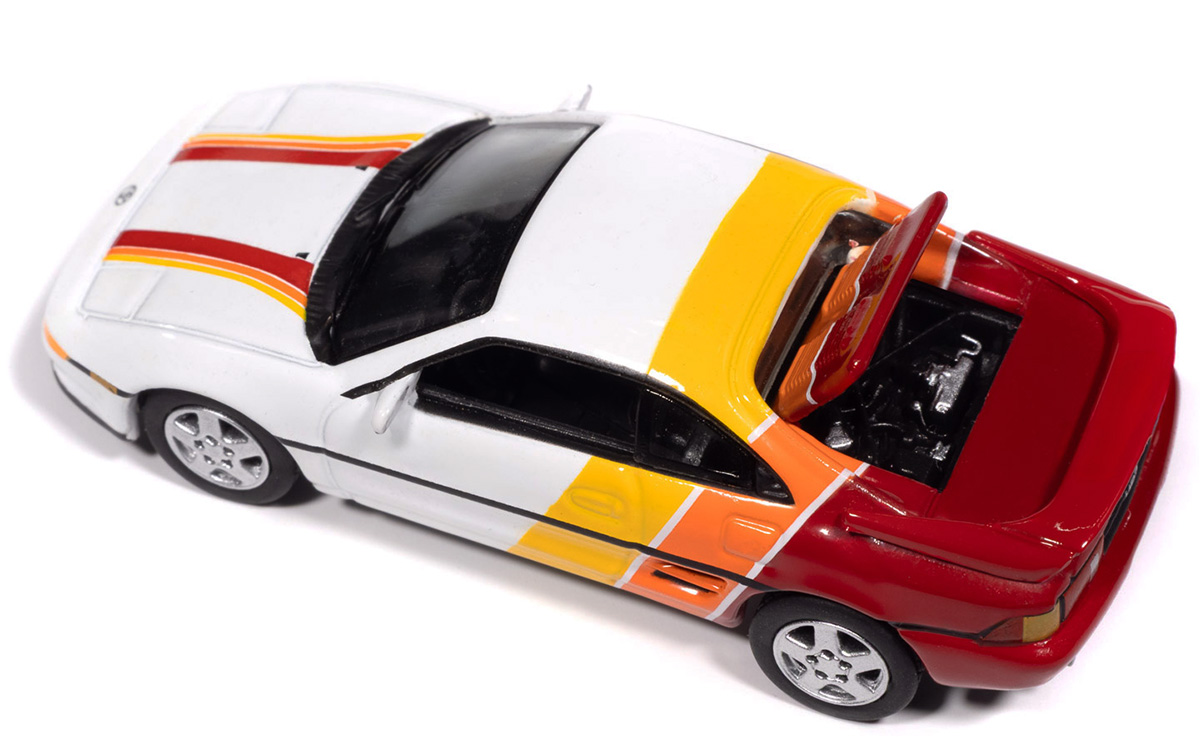 1991 Toyota MR2 in White Yellow Orange and Red - JLSP440