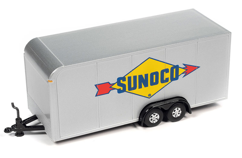 Sunoco - 1955 Chevrolet Nomad with Enclosed Trailer in Blue and