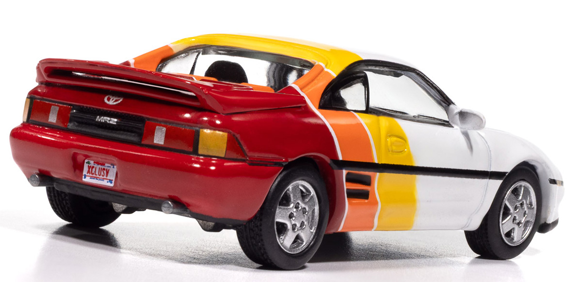 1991 Toyota MR2 in White Yellow Orange and Red - JLSP440
