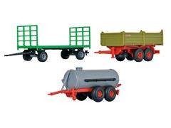 10908 - Kibri Farming Trailer 3 Piece Set