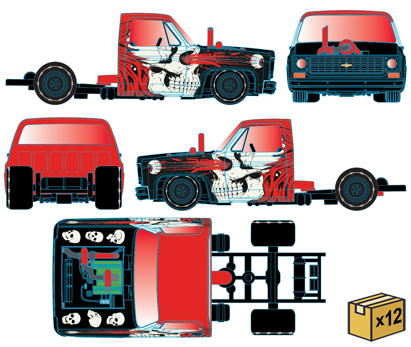Roadside Terror - 1973 Chevrolet Cheyenne Super 10 Chassis Cab