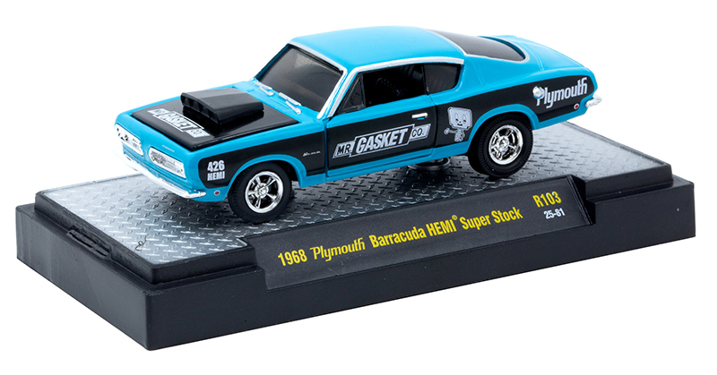 1968 Plymouth Barracuda HEMI Super Stock in Blue and Black - 32500