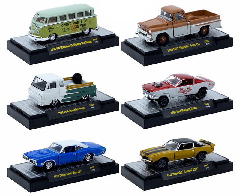 ミニカー M2MACHINES Auto-Thentics Release 105 - 6-Piece Assortment in a Non-Returnable