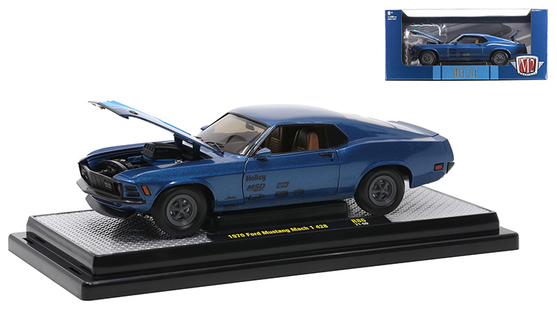 Ford Mustang Mach 1 428 1970 – Highway 61 1/18 – Jaune, Miniature Neuve
