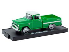 M2MACHINES #11228-124-A - Auto-Drivers Release 124 - 1959 GMC Fleetside Truck in Green and White