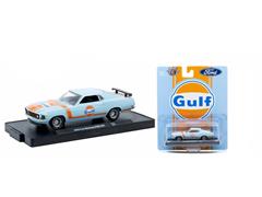 M2MACHINES #11228-131-C - Gulf - 1970 Ford Mustang BOSS 302 in Blue and Orange