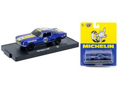 M2MACHINES #11228-132-D - Michelin - 1966 Shelby GT 350 in Blue with Yellow Stripes with Number 89