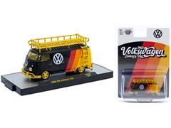 M2MACHINES #31500-HS69-SP - 1960 VW Delivery Van Black with Stripes