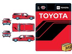 M2MACHINES #31500-HS76-CASE - 1985 Toyota Truck in Red with Black Stripes - 12 Pieces in a Non-Returnable Case