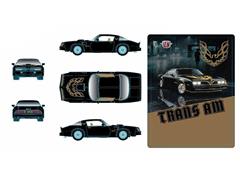 M2MACHINES #31500-HS77 - 1978 Pontiac Trans Am Hardtop in Gloss Starlight Black with Golden Firebird Graphics