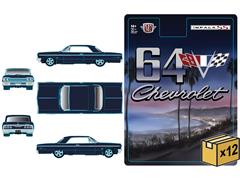 M2MACHINES #31500-HS80-CASE - 1964 Chevrolet Impala Hardtop in Black - 12 Pieces in a Non-Returnable Case