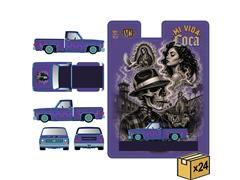 M2MACHINES #31500-HS93-MSTR - 1973 Chevrolet Cheyenne 10 Stepside Pickup Truck in Purple - Mi Vida Loca - 24 Pieces in a Non-Returnable Case