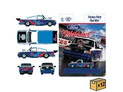 M2MACHINES #31500-HS96-CASE - Ford Motorsport SVO - 1995 Ford Ranger XLT Lowered Stance Pickup Truck in Blue and Red with Triple-Butterfly Air Scoop