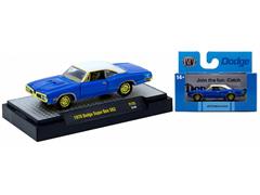 M2MACHINES #32500-105-E-SP - 1970 Dodge Super Bee 383 in Blue and White with Gold Rims and Accents