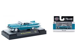 M2MACHINES #32500-106-A - 1958 Plymouth Belvedere in Blue and White