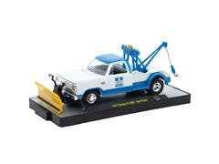 M2MACHINES #32500-111-A - Chrysler Service - 1972 Dodge D-300 Tow Truck with Plow Blade