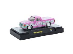 M2MACHINES #32500-111-E - 1995 Ford Ranger Pickup Truck in Pink and Seafoam Green with Tonneau Bed Cover