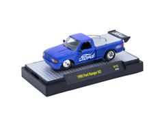 M2MACHINES #32500-112-F - 1995 Ford Ranger XLT Pickup Truck in Blue with Drag Spoiler