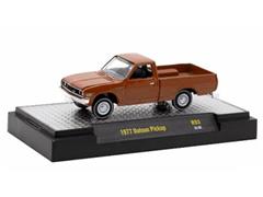 M2MACHINES #32500-93-E - Auto-Thentics Release 93 - 1977 Datsun Pickup Truck in Brown