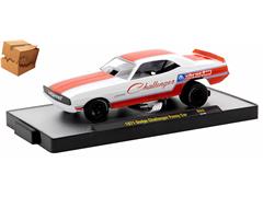 M2MACHINES #32600-84-C-BOX - Mopar - 1971 Dodge Challenger Funny Car in White and Red