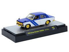 M2MACHINES #32600-93-D-SP - 1969 Datsun Bluebird 1600SSS in Blue and White with Gold Chrome Rims and Accents
