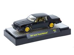 M2MACHINES #32600-95-E-SP - 1987 Buick Grand National in Black with Gold Chrome Rims and Interior