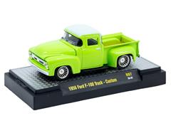 M2MACHINES #32600-97-A - 1956 Ford F-100 Custom Pickup Truck in Lime Green
